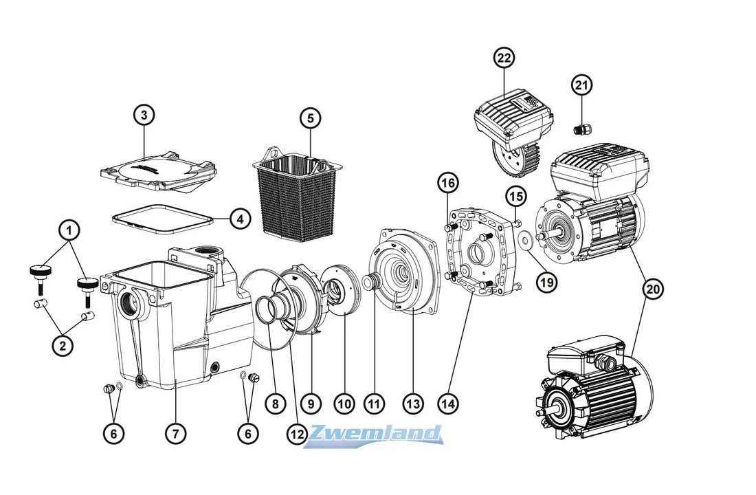 Hayward Hayward Super Pomp Deksel Pakking SPX1600S 4 Hayward Hayward Super Pomp Deksel Pakking SPX1600S - Afbeelding 2