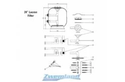 Lacron Lacron En StarlineFilter Kaarsen Set Voor 24" Filters -Hayward Verkoopwinkel lacron lacron en starline filter kaarsen set voor 2