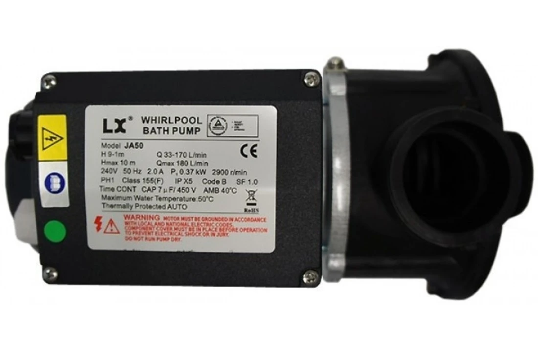 LX Pompen LX JA50 Circulatiepomp Voor Jacuzzi Spa En Bubbelbad 0,37 KW 4 LX Pompen LX JA50 Circulatiepomp Voor Jacuzzi Spa En Bubbelbad 0,37 KW - Afbeelding 2