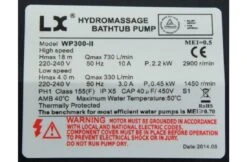 LX WP300-II Massage Pomp 2-spd 3,0hp -Hayward Verkoopwinkel lx wp300 ii massage pomp 2 spd 30hp 4