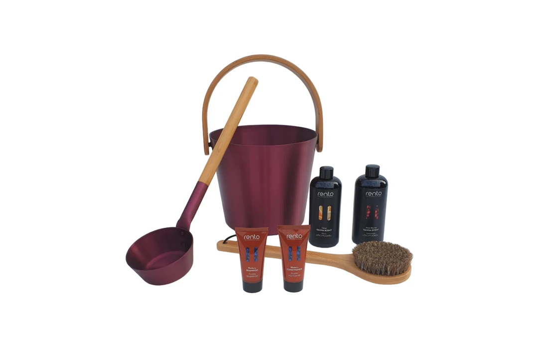 Rento Cadeau SetSauna Emmer Bordeaux Rood 3 Rento Cadeau SetSauna Emmer Bordeaux Rood