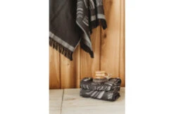 Rento Rento Pino Sauna Handdoek Zwart 50x70cm -Hayward Verkoopwinkel rento rento pino sauna handdoek zwart 50x70cm 1