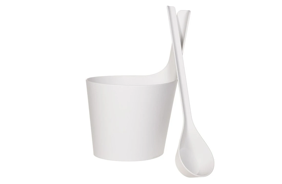 Rento Rento Pisara Sauna Emmer Set Wit 3 Rento Rento Pisara Sauna Emmer Set Wit