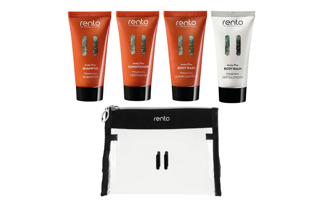Rento Rento Reisset Shampoo + Conditioner + Body Wash + Bodylotion | Bosbessen 3 Rento Rento Reisset Shampoo + Conditioner + Body Wash + Bodylotion | Bosbessen