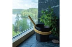 Rento Rento Sauna Emmer Aluminium Met Bamboe Handvat Zwart 8 Rento Rento Sauna Emmer Aluminium Met Bamboe Handvat Zwart -Hayward Verkoopwinkel rento rento sauna emmer aluminium met bamboe handv 4