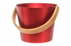 Rento Rento Sauna Emmer Aluminium Met Bamboe Handvat Rood -Hayward Verkoopwinkel rento rento sauna emmer aluminium met bamboe handv 8