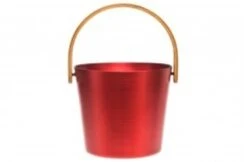 Rento Rento Sauna Emmer Aluminium Met Bamboe Handvat Rood -Hayward Verkoopwinkel rento rento sauna emmer aluminium met bamboe handv 9