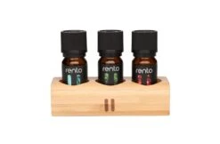Rento Rento Saunageur 3 X 10 Ml In Bamboe Houder