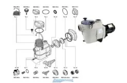 Starline Starline SL Zwembadpomp Motor Sealset -Hayward Verkoopwinkel starline starline sl zwembadpomp motor sealset 2